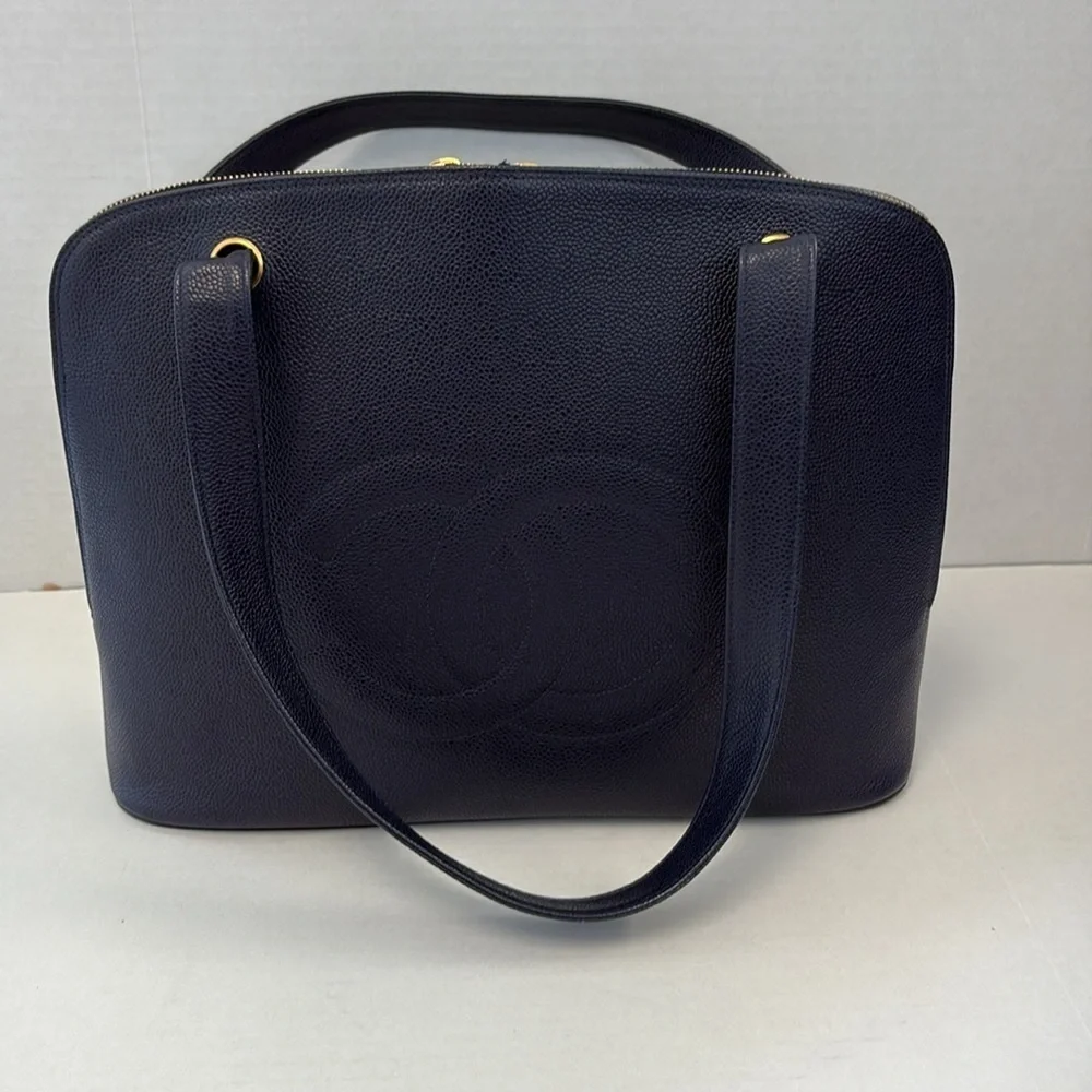 CHANEL caviar leather